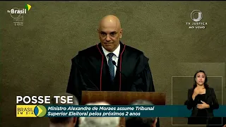 Ministro Alexandre Moraes toma posse na presidência do TSE