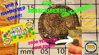 GIVEAWAY! WIN A HAMMERED COIN! AND I FIND A 2000 YEAR OLD CELTIC COIN,METAL DETECTING UK,XP DEUS