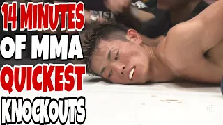 14 Minutes of Quickest MMA Knockouts