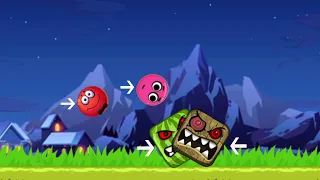 RED BALL 4 BOW RED BALL & PINK BALL 'FUSION BATTLE' with FRIEND BOSS 1 & WATERMELON BOSS 1