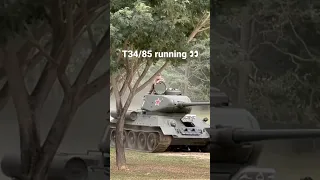 T34/85 Running at Aus-Armourfest 2022.