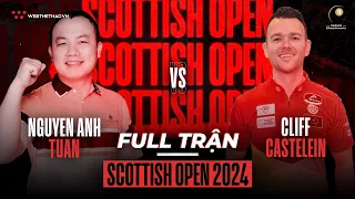 FULL TRẬN | NGUYỄN ANH TUẤN vs CLIFF CASTENLEIN | GIẢI BILLIARDS SCOTTISH OPEN 2024