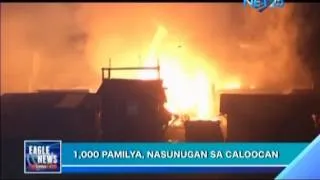 Fire in Caloocan affects 1,000 families