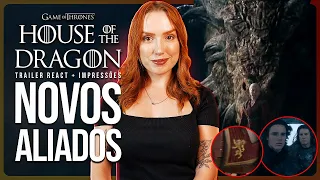 HOUSE OF THE DRAGON 2: NOVOS ALIADOS, VINGANÇA E FOGO! | Trailer React + Primeiras Impressões