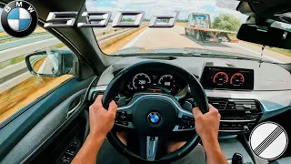 2019 BMW 530d xDrive Touring | 265PS | Top Speed on German Autobahn