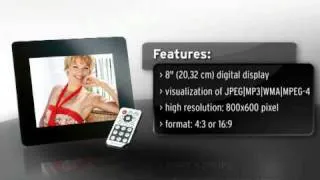 Intenso 8" MediaDirector - digital photo frame