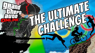 Can you WALK, SWIM and BIKE across the map in GTA Online without Dying? (Triathlon Challenge)