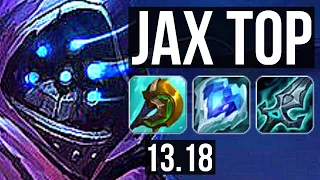 JAX vs YASUO (TOP) | 8 solo kills, 1.0M mastery, 400+ games | EUW Master | 13.18