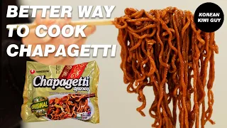 (KOR/JP cc) The Best and Most Delicious way to cook Chapagetti | Different method but Easy | 짜파게티