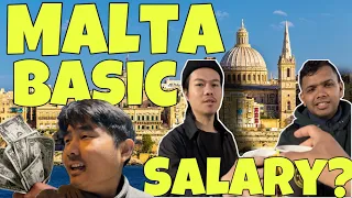 HOW MUCH IS BASIC SALARY IN MALTA IN EURO ???  LETS DISCUSS #malta