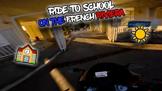 RS660 FULL EXHAUST｜RIDE TO SCHOOL ON THE FRENCH RIVIERA ☀️