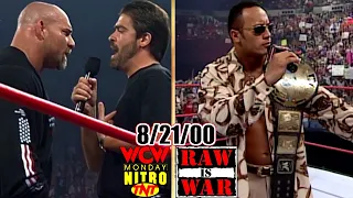 WWF RAW vs. WCW Nitro - August 21, 2000 Full Breakdown - 6 Days To SummerSlam - GoldbergSteinerRusso