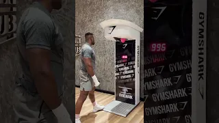 Francis Ngannou DESTROYS punch machine with maximum score!