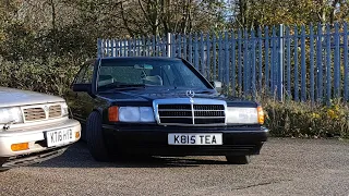 How to fully open bonnet mercedes Benz 190e