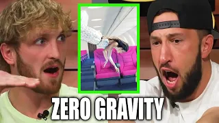 LOGAN PAUL ALMOST BROKE HIS NECK IN A ZERO GRAVITY FLIGHT!