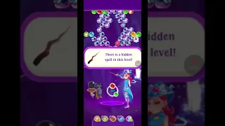 BUBBLE WITCH 3 SAGA LEVEL 2633 ~ ONE BLUE BOOSTER, NO CATS