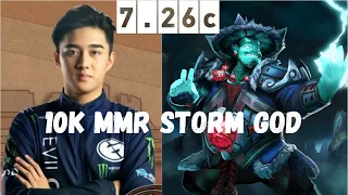 HOW ABED STORM SPIRIT destroys Ember Spirit - MID STORM GOD 10K MMR MUST WATCH