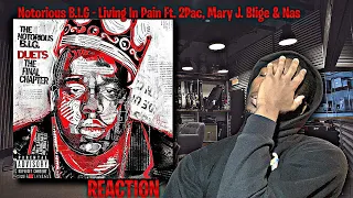 HARD! Notorious B.I.G - Living In Pain Ft. 2Pac, Mary J. Blige & Nas REACTION | First Time Hearing!