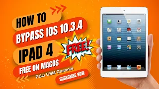 How to Bypass iPad 4 on iOS 10.3.4 | Unlocking Guide | Ipad 4 Icloud bypass Free On MacOS