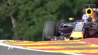 F1 2015 Belgium Spa Eau Rouge Drift At 300km h Ricciardo
