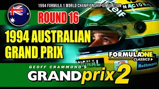 Grand Prix 2 Virtual Season | Round 16 1994 Australian Grand Prix