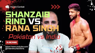 SHAHZAIB RIND vs RANA SINGH *Full Fight* | Pakistan vs India | Karate Combat | pakistani Reaction|