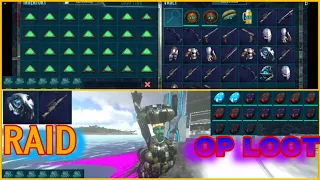 ( ARK MOBILE ) RAID UNDER WATER BASE 🔥 OP LOOT ♥️💯 (S2E8)