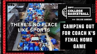 Duke’s tradition of camping out at Krzyzewskiville ⛺️ | College GameDay