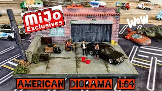 American Diorama, old garage Ready out of the box‼️Perfect to display your diecast #car #cars