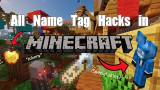 All Minecraft Name Tag Easter Eggs! (Hacks)