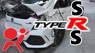 Airbag Time! Wrecked 2017 Honda Civic Type R Rebuild Part 3