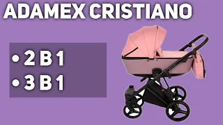Универсальная коляска Adamex Cristiano (2 в 1, 3 в 1)