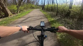 Apr 7 - Cycling Alum Creek Trail, North Central to Otterbein (Mountain bike)