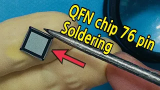212.QFN76핀 CPU납땜하기ㅣSoldering a QFN76-pin CPU.