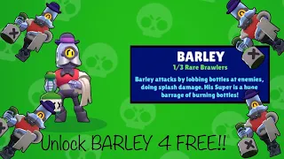 How to unlock Barley for FREE in Brawl Stars! Supercell ID