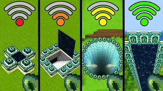 all end portals with different Wi-Fi in Minecraft