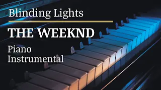 The Weeknd Blinding Lights Piano Karaoke Version