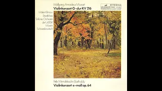 Mendelssohn: Violin Concerto in E minor, Op.64 - Valery Klimov, Maxim Shostakovich, USSR State Symp.