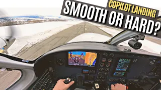 CO-PILOT Lands the Airplane! | Hard or Silky Smooth? | Pilot Training & Aviation