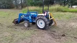Trying out the new subsoiler ripper