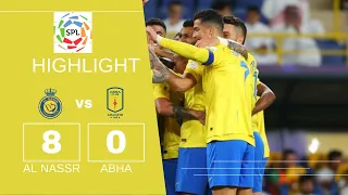 Al Nassr vs Abha club 8-0 All goals and highlights| Cristiano Ronaldo Hattrick 🔥