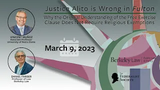 Justice Alito is Wrong in Fulton