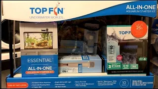 TOP FIN ESSENTIALS 10 GALLON AQUARIUM KIT! Unboxing and setup.