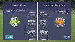 MFK Rožňava - FC Lokomotíva Košice 0:1 (0:1)