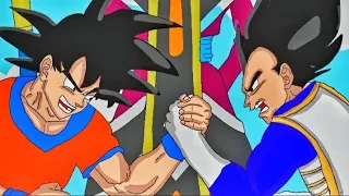 GOKU VS VEGETA | Arm wrestling fight |DRAGON BALL