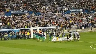 Himno del Real Zaragoza a Capela. Partido Real Zaragoza-Real Madrid. 29-1-2020