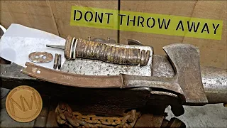 DON'T THROW AWAY Your Estwing Leather Handled Hatchet - Restore your AXE Using Real Leather