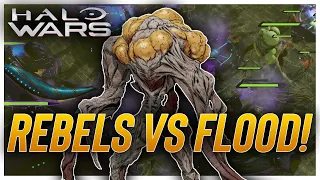 Rebels vs The Flood! Halo Wars AI Battle
