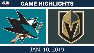 NHL Highlights | Sharks vs. Golden Knights - Jan. 10, 2019