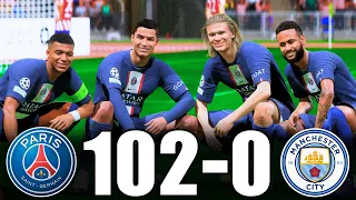 FIFA 23 | RONALDO, MESSI, MBAPPE, NEYMAR, ALLSTARS | PSG 102-0 MANCHESTER CITY | UCL FINAL | PS5 4K